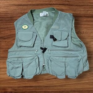 L.L. Bean Vintage Green Fly Fishing Vest